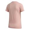 Adidas Essentials Round Neck Letter Print Short Sleeve Regular T-Shirt Women Tops Glowing-Pink FM6423