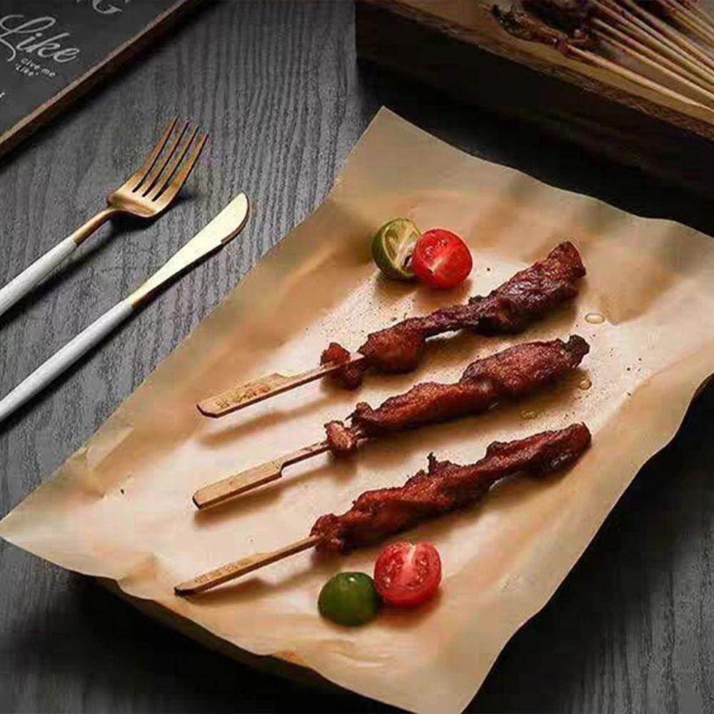50/100PCS Non-stick Baking Paper Food Grade Baking Sheets New Parchment Paper Sheets Cooking Frying
