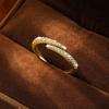 New Fine Rings Unisex Hip Hop Moissanite Ring Engagement Adjustable Half Open Twist Eternity Band Ring Gifts Unisex