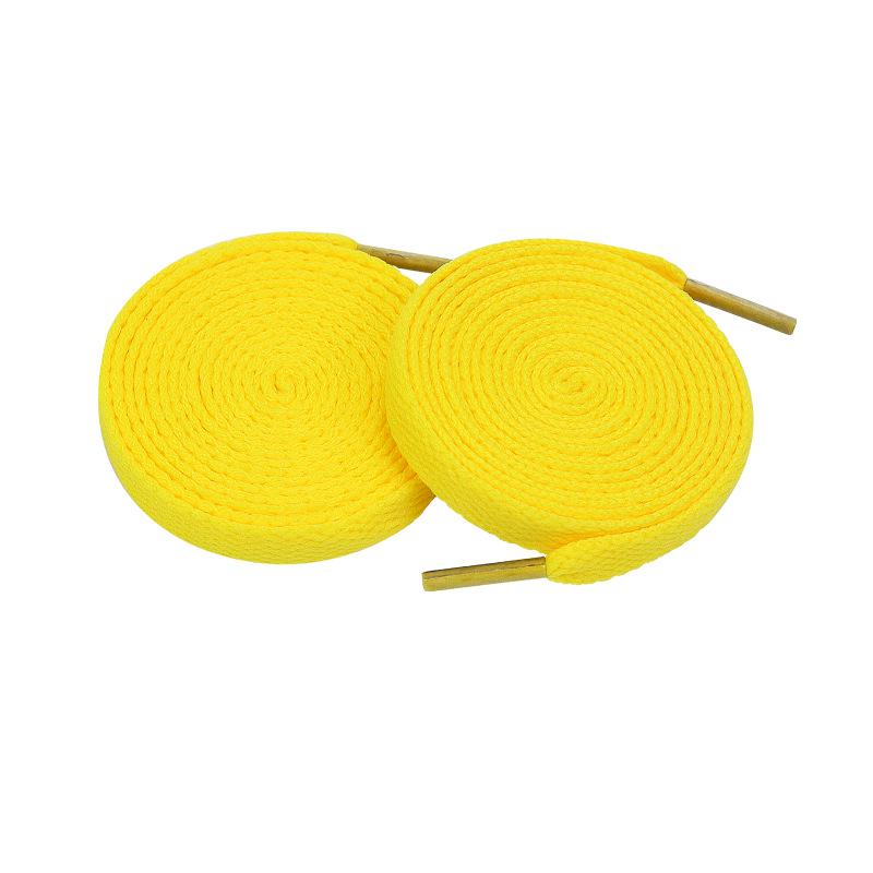 Colorful Polyester Flat Shoelaces for High-Top Canvas Sports Shoes