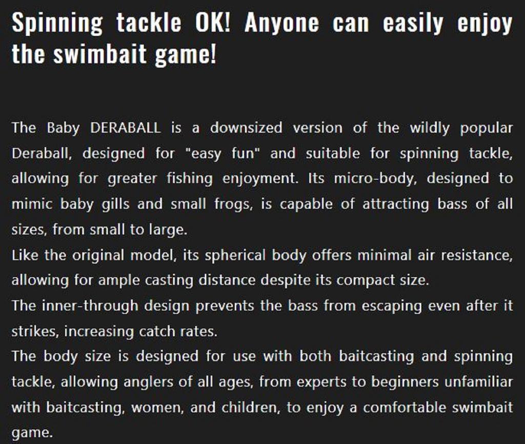 Jackall Deraball Baby 60 mm 11 grams Sinking Lure Gold Flash Gill (7825)