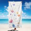 Large Quick Dry Beach Towel Microfiber Soft Absorbent Lightweight for Yoga Pool Travel Watercolor Flower Print Gift