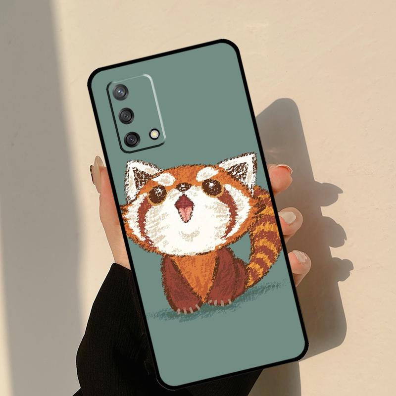 

Red Panda Cute Animal Case For Oppo A18 A38 A58 A78 A98 A74 A94 A54 A15 A17 A57 A6 A5 Pro A16 A76 A96 A40 A60 A80 OPPO A74 4G