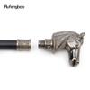 Bronze Color Race Horse Bristle Head Animal Fashion Stick Decorative Cospaly Vintage Party Fashionable Walking Cane Crosier 93cm
