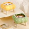 Anti Vomiting Pet High Footed Bowl Anti Slip Dog Feeding Station Cat Food Water Bowl  Pet Supplies