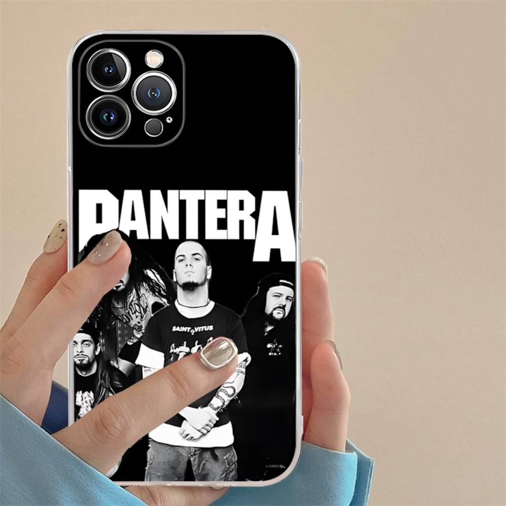 Dark Heavy Metal Rock P-PanteraS Band For IPhone 17 16 15 14 13 12 11 Pro Max Plus Transparent Soft TPU Phone Cover