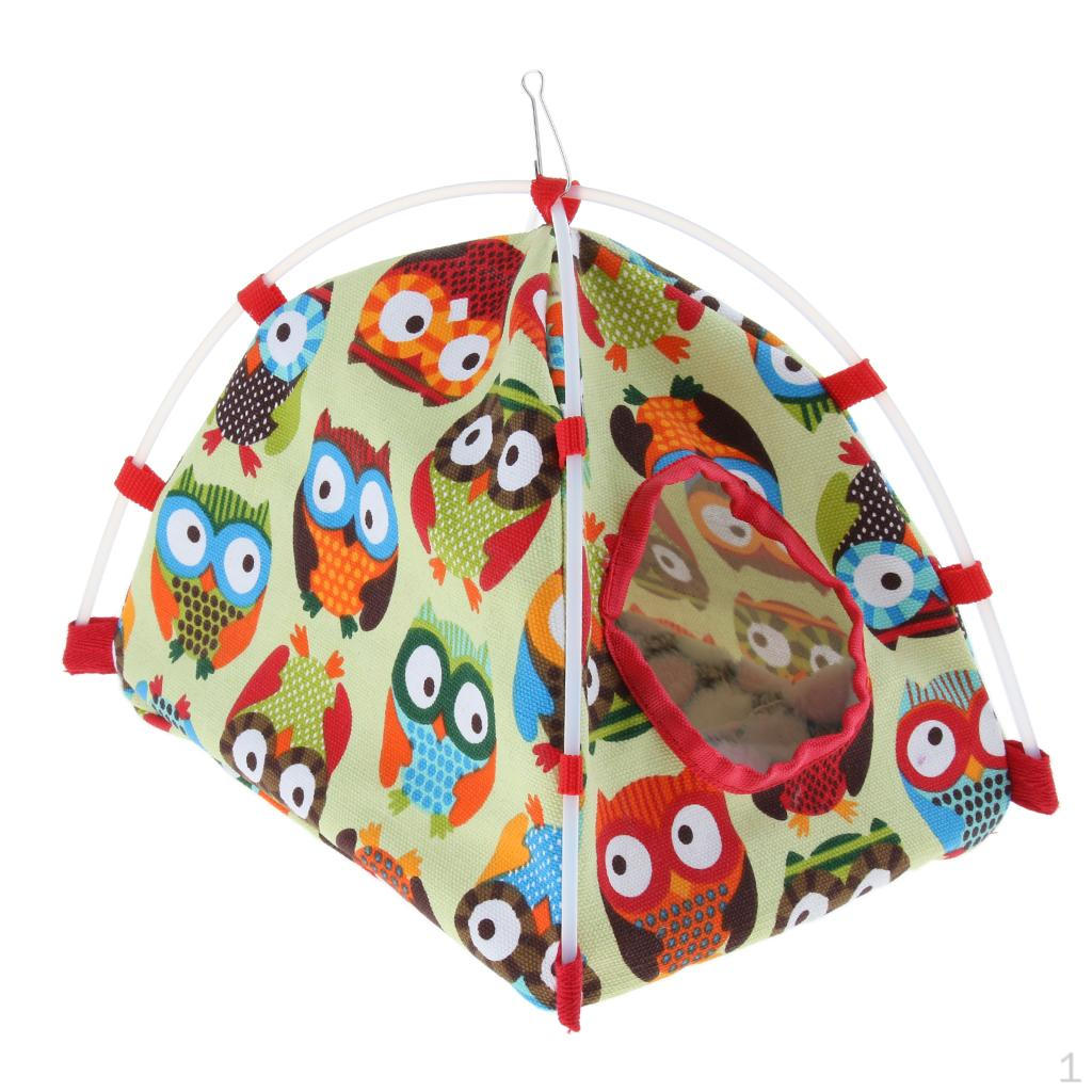 Parrot Habitat Cave Hanging Tent for Small Animals L