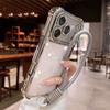 Electroplated Shockproof With Hand Strap Phone Case For Xiaomi Redmi Note 15 Pro Plus Note 14 Pro 5G 4G Transparent Soft Cover