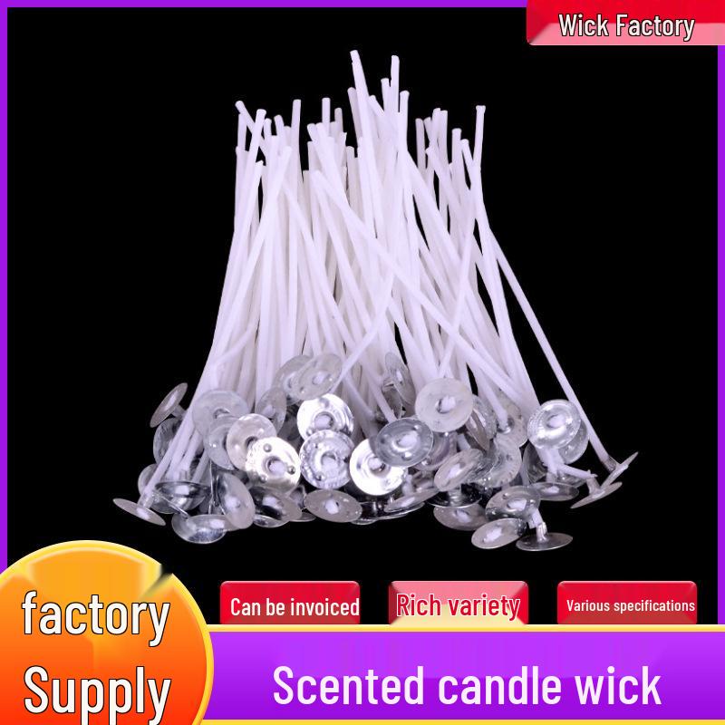 Customizable Tightly Woven Galvanized Candle Wick Set, 2.6-20cm, 100-Pack