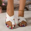 Fashion Ladies Shoes 2025 Fashion Open Toe Women's Slippers Summer Outdoor Plus Size Concise Best Seller Comfortable Light Flat Slippers
