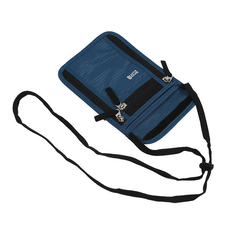 Multifunctional Passport Holder Neck Pouch for Women Men Lightweight Travel ID Card Holder Document Pouch Slim Crossbody Purse