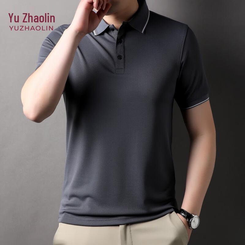 YUZHAOLIN Men s Premium Summer Short Sleeve Polo T-Shirt L