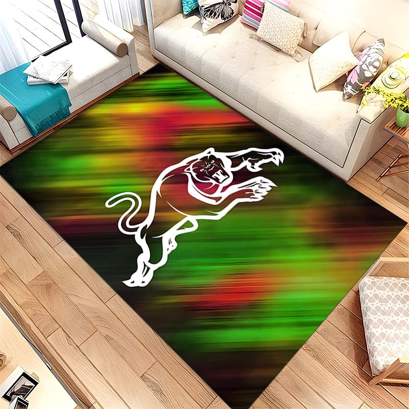 Penrith Panthers (5) Rug Suitable For Living Rooms Bedrooms Computer Rooms Dining Areas And Placement Under Tables And Chairs Also An Ideal Choice For