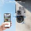LS VISION 8MP Dual Lens Wifi PTZ Security Camera Outdoor 30X 50X Optical Zoom Human Detection Color Night Vision Video Surveillance Camera