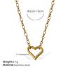 Vacation Wind Ocean Theme DIY Pendant Necklace Stainless Steel Gold Plated Fashion Versatile Jewelry Women