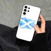 S-Scotland Scottish Flag Phone Case For Samsung S25,S24,S21,S22,S23,S30,Ultra,S20,Plus,Fe,Note,10,9,5G Black Cover