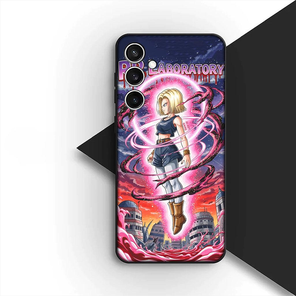 

Cover for Huawei P30 P20 Mate 20 Lite Pro Y7 Y6P Y7A 2019 Nova 5T 3I Casing Phone Case Comics Android 18 Dragon Gokus Ball Huawei P30