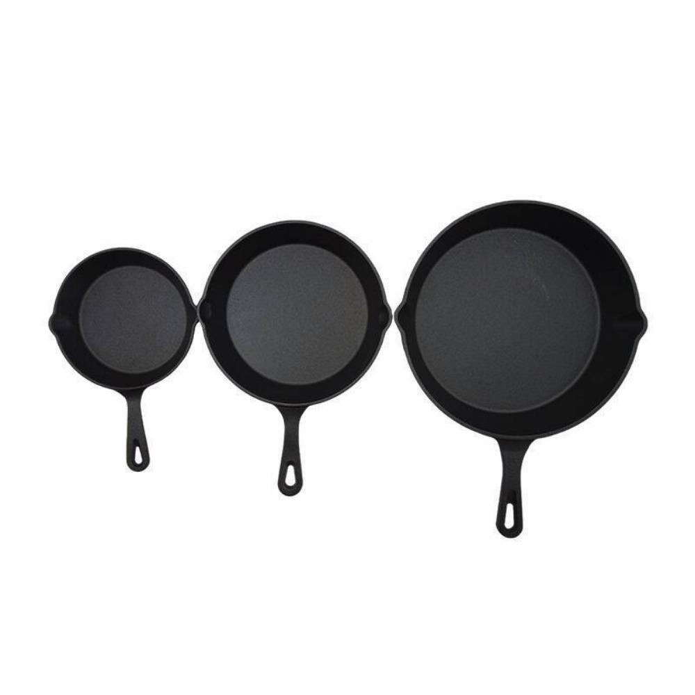 6 Inch Cast Iron Skillet, iron frying pan Frying Pan with Drip-Spouts,Nonstick Cookware, Camping Indoor and Outdoor Cooking