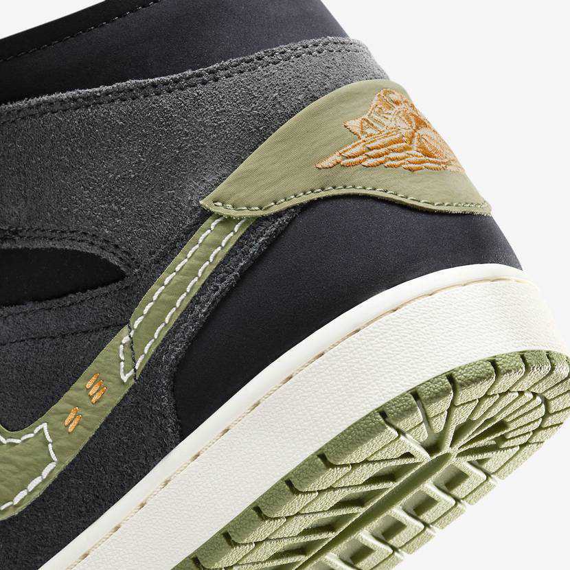 FD6817-003 Nike Air Jordan 1 Mid SE Craft Anthracite Light Olive (Men's)