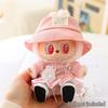Mini Doll'S Clothes Outfit Accessories for 15-17cm Ropa Labubu & 10cm Cotton Doll Love Hoodie Pink Yarn Skirt Clothing No Doll