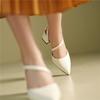 Women's High-heeled Sandals Spring and Summer New Simple and Versatile Thick-heeled Large-size Bag Head Sandals