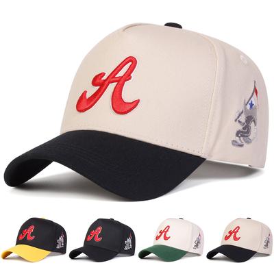 Men Letter A Embroidered Five-faced Hat  Baseball Cap Outdoor Adjustable Sunscreen Leisure Hat Spring Autumn Travel Tourism Beach Vacation
