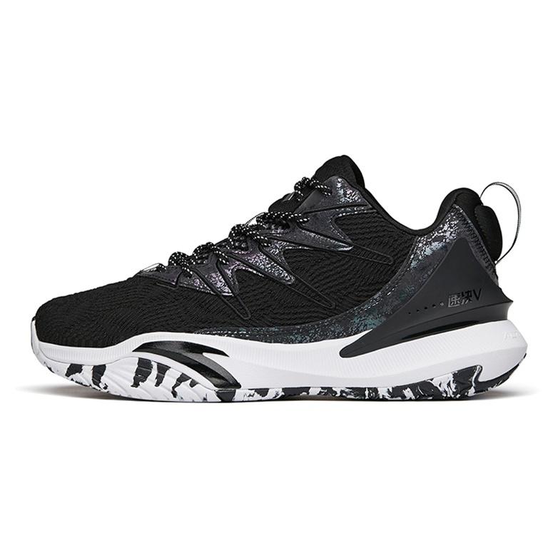 New Anta The Dagger 5 Cushioning Anti Slip And Wear Resistant Low Top Basketball Shoes Men's Black White 112141605-5