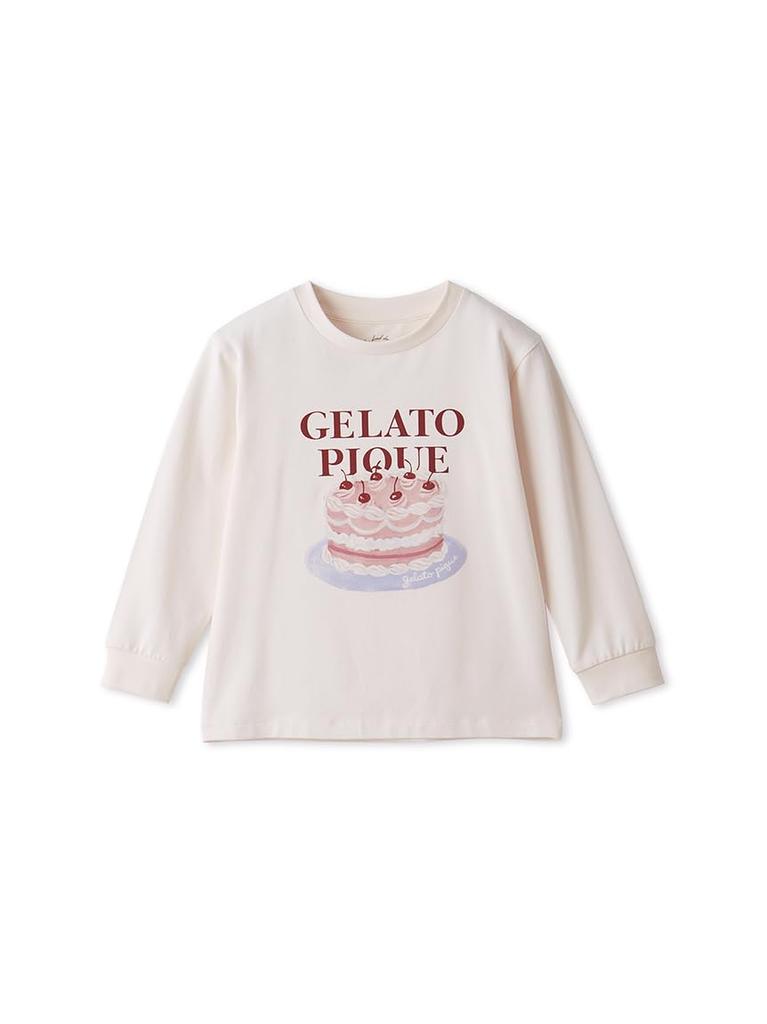 Gelato Pique Kids Cake Long PKCT254498PNK120 One-Point T-Shirt