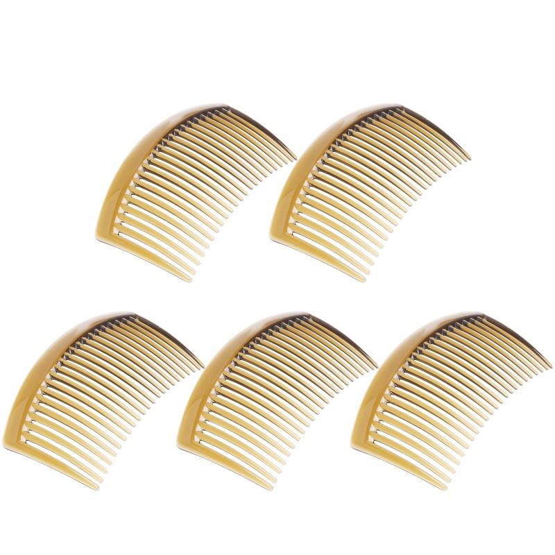 JAVRICK 5Pcs/Set Handmade Comb 23 Tooth Plastic Headwear Hair Accessories Women DIY Clip Hair Jewelry Material Accessories Goods