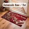 Çiçekli Bahçe Temalı Kristal Kadife Yer Halısı Kişiye Özel İsim Metni Sıcak Halı Ev Dekorasyonu