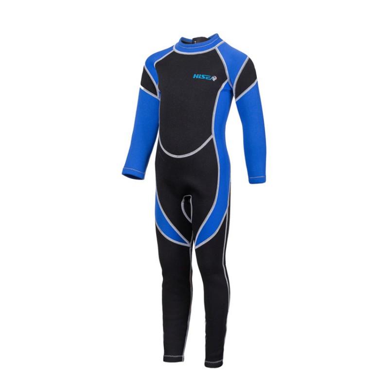 Kids Full-Body Long Sleeve Neoprene Wetsuit Snorkeling Surfing Swimming Warmth Protection Size 2