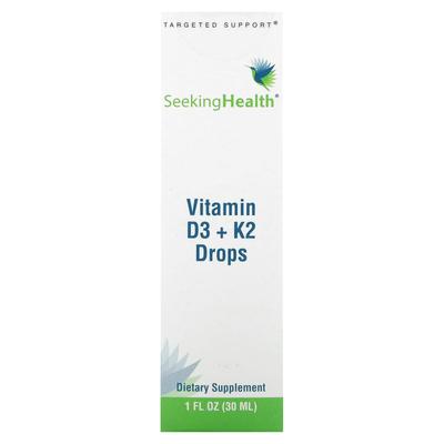 Vitamin D3 + K2 Drops, 1 Fl Oz (30 Ml)