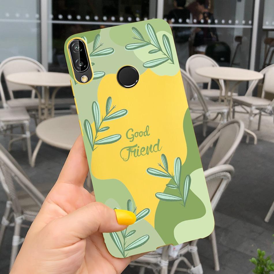 For Huawei P20 Lite Case Nova 3e ANE-LX1 ANE-LX2 Cute Cartoon Candy Color Silicone Phone Cases For Huawei P20lite Soft TPU Cover