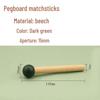 Pegboard Accessories: Creative Wood Matchsticks & Hooks with Colored Balls
