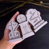 3D Multi Style Relief Cross Tombstone Candle Mold DIY Halloween Skull Soap Silicone Molds Plaster Resin Craft Making Home Decor