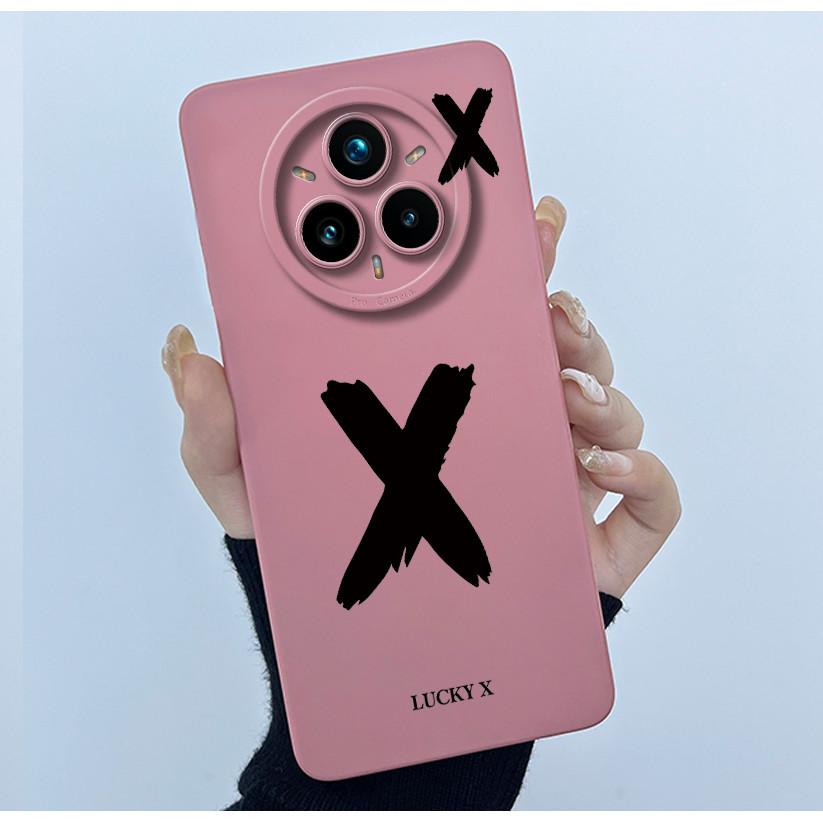 For Realme 14 Pro 14Pro+ 5G Cover Case Lucky Initial Letter Couple Silicone Soft Phone Bumper for Realme14 Pro Plus 2025 Casing