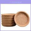 Wooden Coaster Set Natural Cork Insulation Pads For Home Office Tea Cups