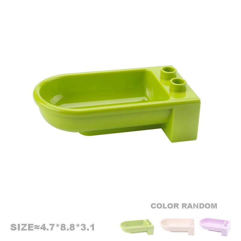 Play House Big Building Blocks Furniture Accessories Utensil Table Chair Compatible Sets Bricks Assemble Toys For Children Gifts