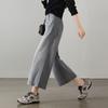 SOFSIL Women's High-Waist Cotton Wide-Leg Cropped Jeans
