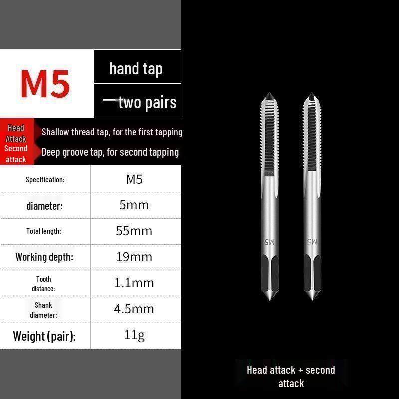 LD Multifunktionales Gewindeschneid- und Schneideisen-Set mit manuellem Windeisen