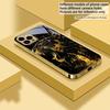 Black Panther Roars For IPhone 17Pro Max 16 17 Pro oMax 15 Pro 14 13 Plus 12Mini 11 Pro Max XR 16E Air Golden Glass Phone Case