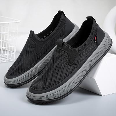 Fashion Men Casual Sneakers Summer Breathable Sports Shoes Lightweight Outdoor Mesh Mans Sneaker Slip-on Walking Male Footwear New Sale