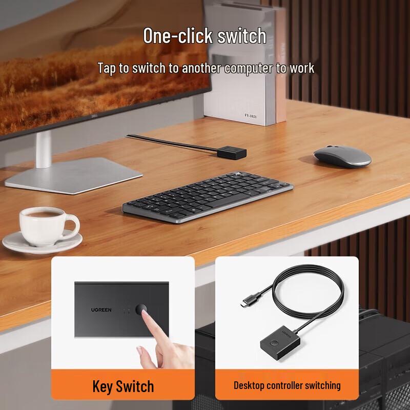 UGREEN CM571 HDMI 2.0 KVM Switch 2-Port 4K@60Hz