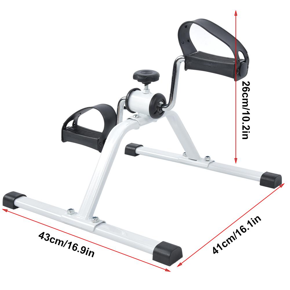 Mini faltbarer Pedal-Ergometer - Verstellbares Arm- und Bein-Heimtrainer für Zuhause, Büro, Therapie & Fitnessstudio