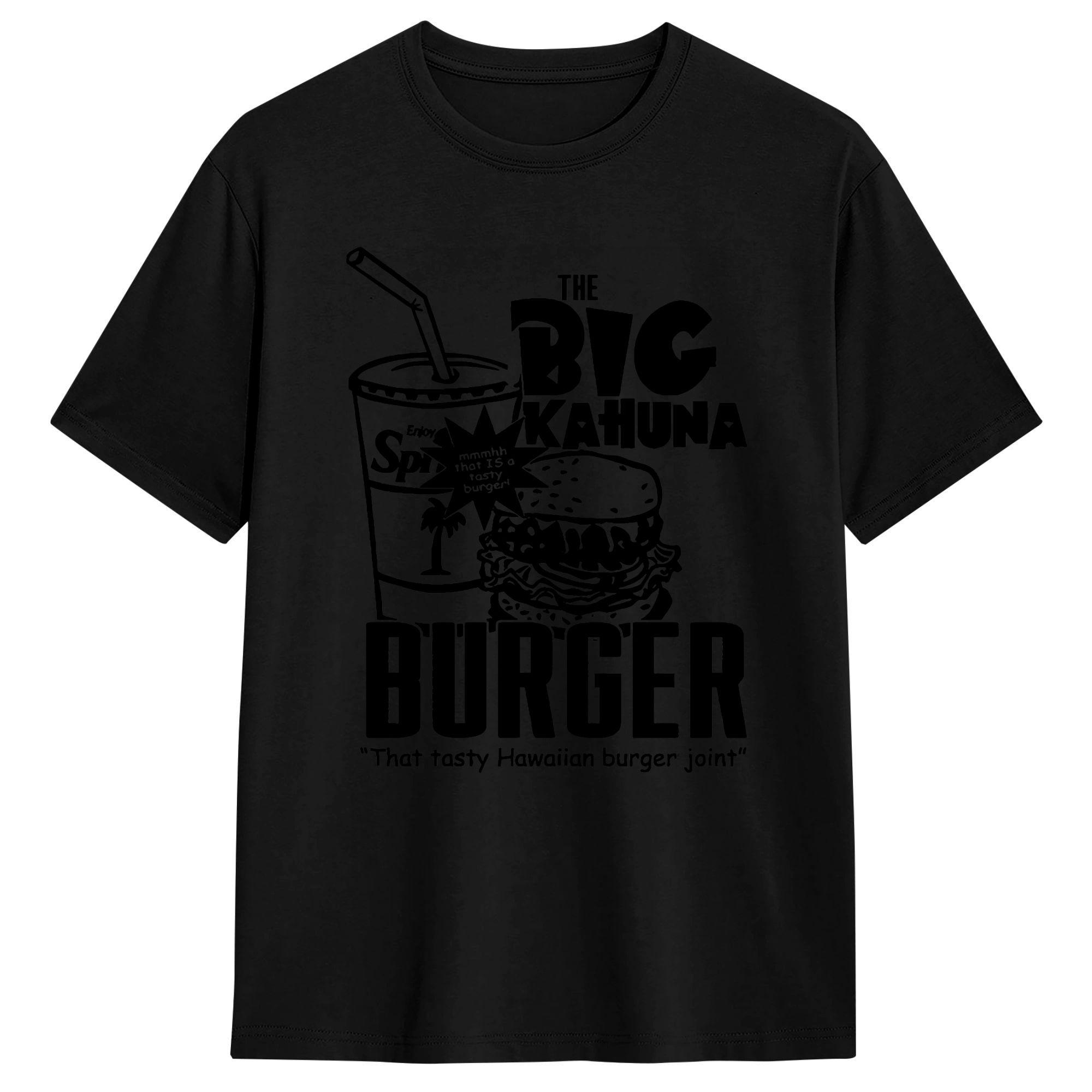Harajuku Movies The Big Kahuna Burger   Tshirts Unisexs Cotton Short Sleeve  Crewneck Summer Clothes S