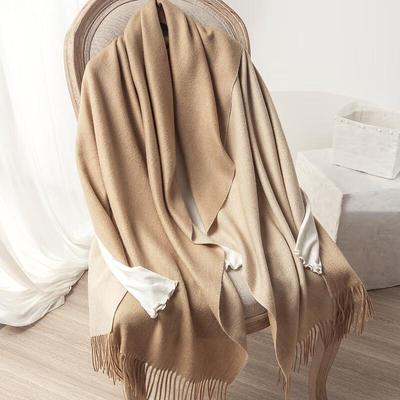 OIMG Double-Sided Wool Shawl Scarf