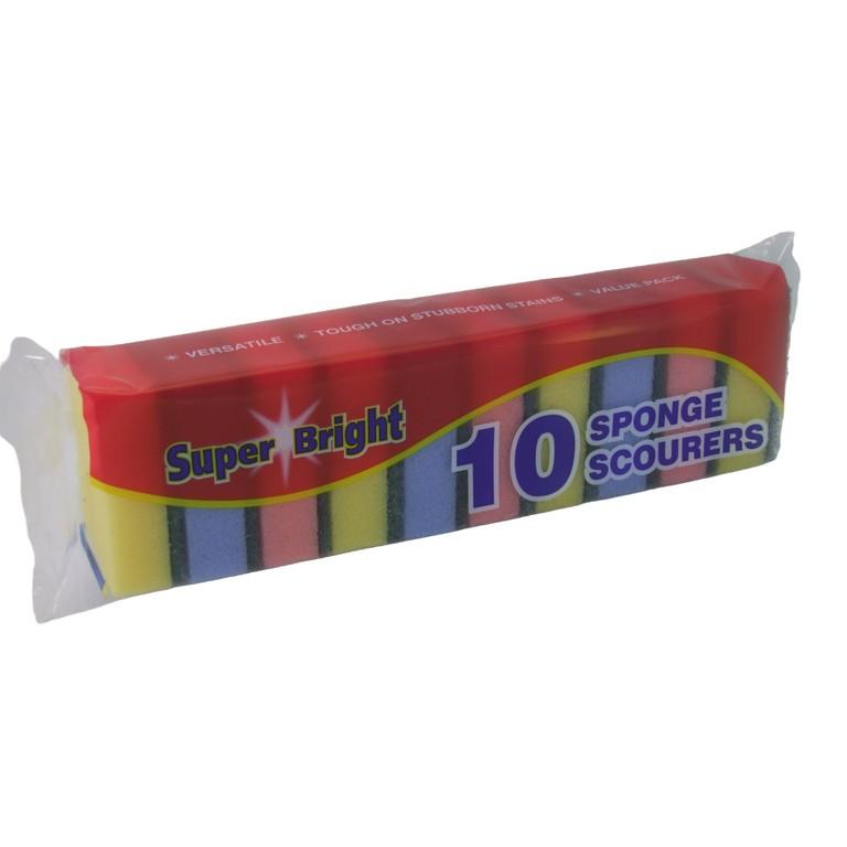 Superbright Sponge Scourers (Pack of 10)