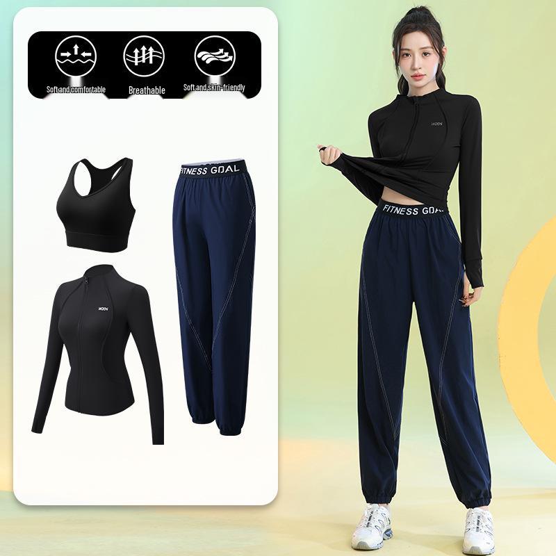 Women's Quick-Dry Long Sleeve Yoga Set - Spring 2025 Fitness Apparel