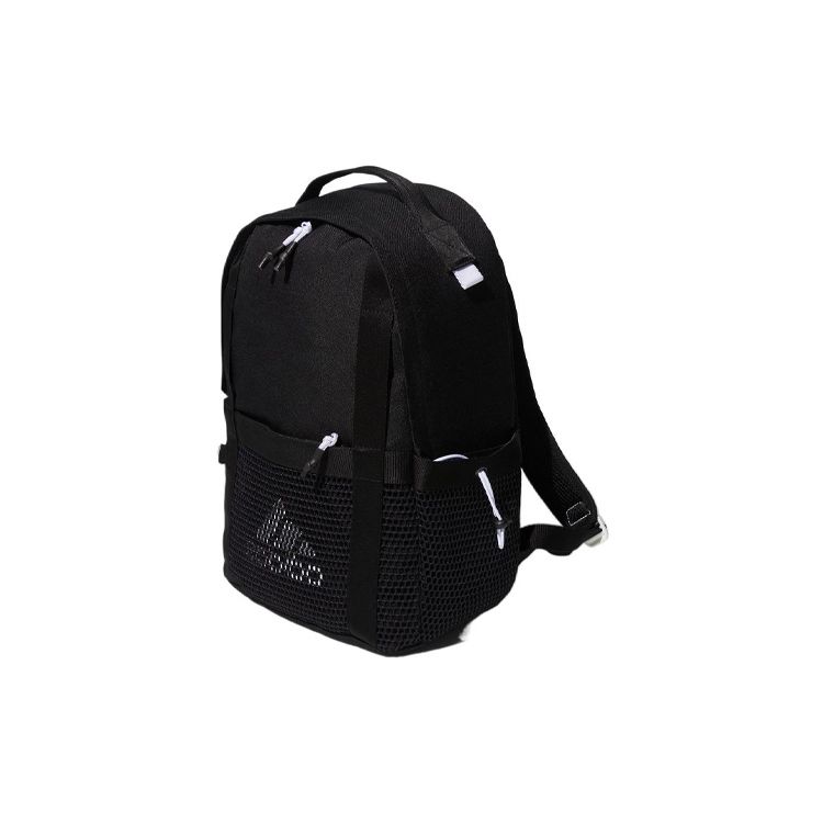 adidas Sports Casual Logo Zipper Adjustable Shoulder Strap Backpack Unisex Backpack Black HE2693