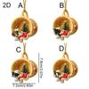 Yellow Tea Cup Dog Car Pendant Acrylic Car Hanging Charm Ornaments Christmas Car Pendant  New Year